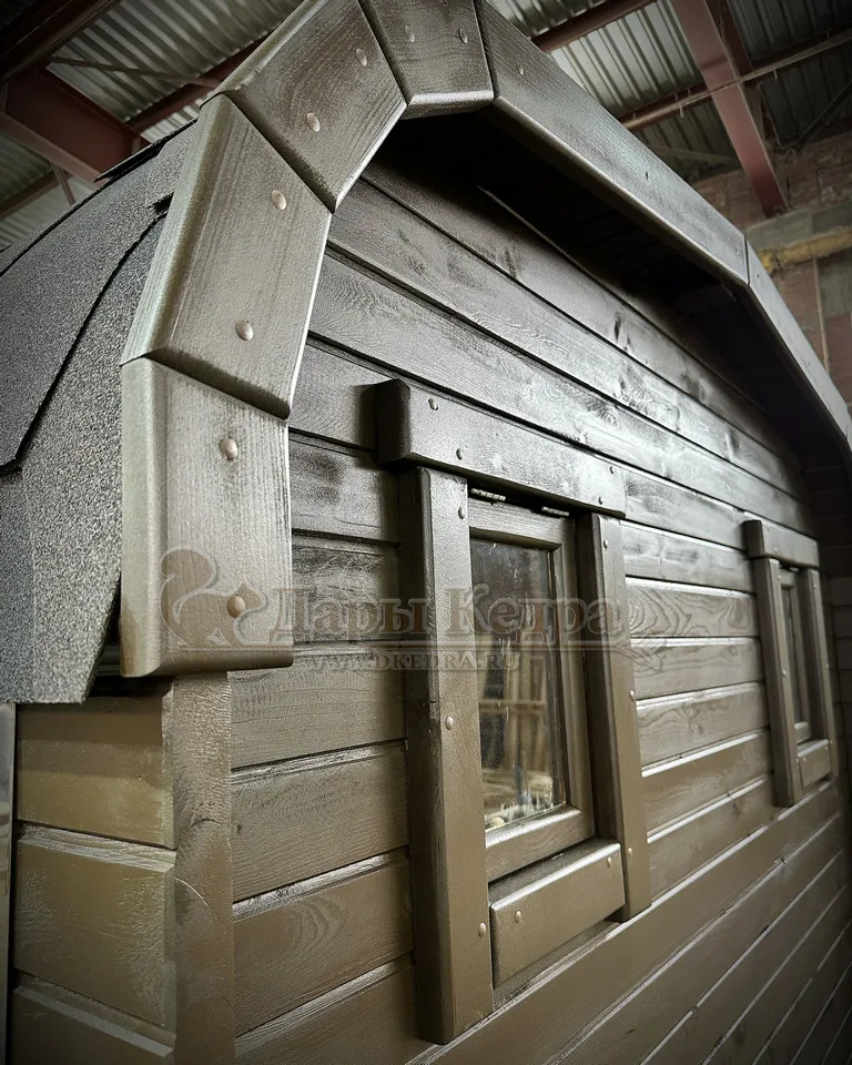 Баня-бочка квадро из кедра 4 метра